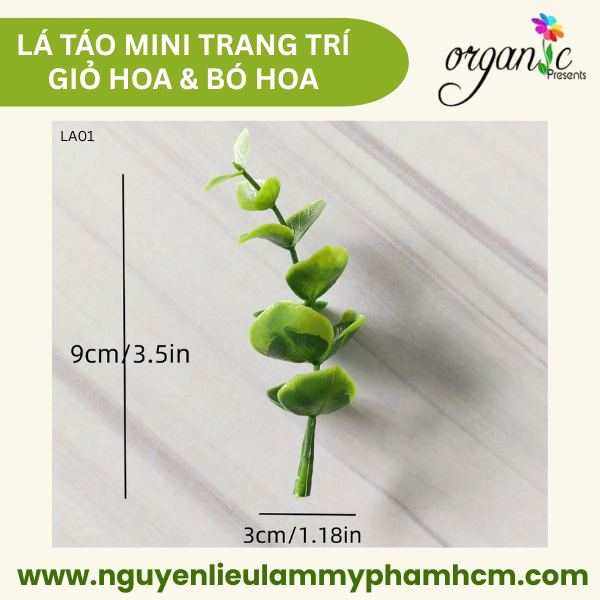 LÁ TÁO TRANG TRÍ GIỎ HOA MINI (LA01)