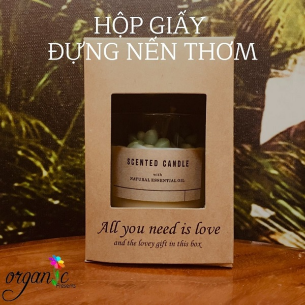 HỘP GIẤY ĐỰNG NẾN THƠM 