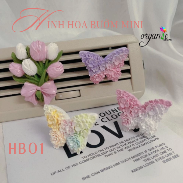 KHUÔN SILICON LÀM NẾN THƠM HÌNH HOA BƯỚM MINI