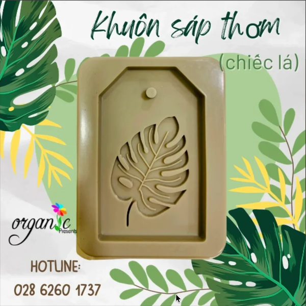 KHUÔN SÁP THƠM (HÌNH CHIẾC LÁ - ST23)