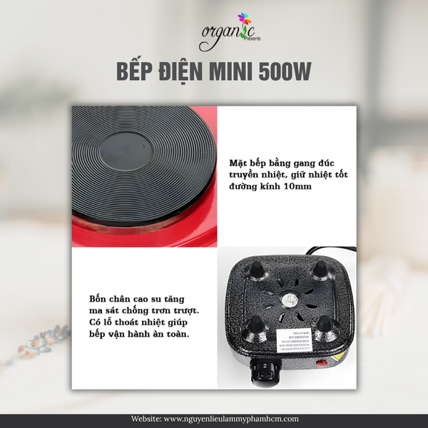 BẾP ĐIỆN MINI 500W