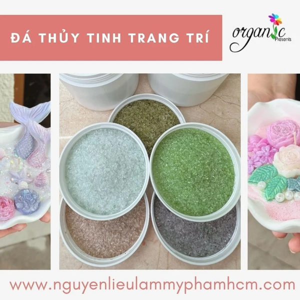 ĐÁ THỦY TINH TRANG TRÍ NẾN THƠM / RESIN/ THẠCH CAO