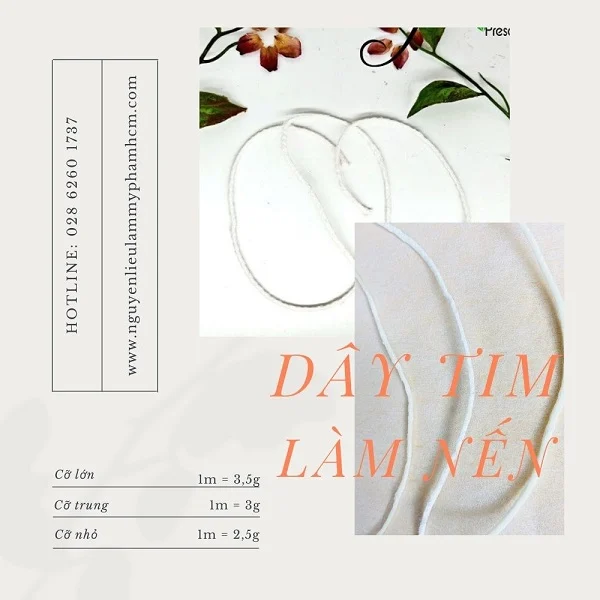 DÂY TIM LÀM NẾN THƠM CỠ LỚN ( 10 DÂY)