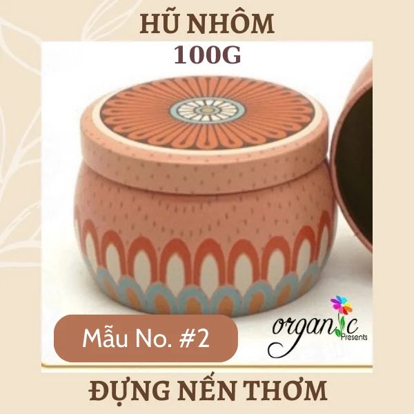 HŨ NHÔM ĐỰNG NẾN THƠM 100G (4 MẪU)