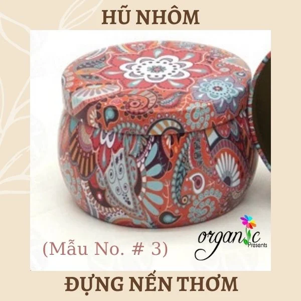 HŨ NHÔM ĐỰNG NẾN THƠM 100G (4 MẪU)