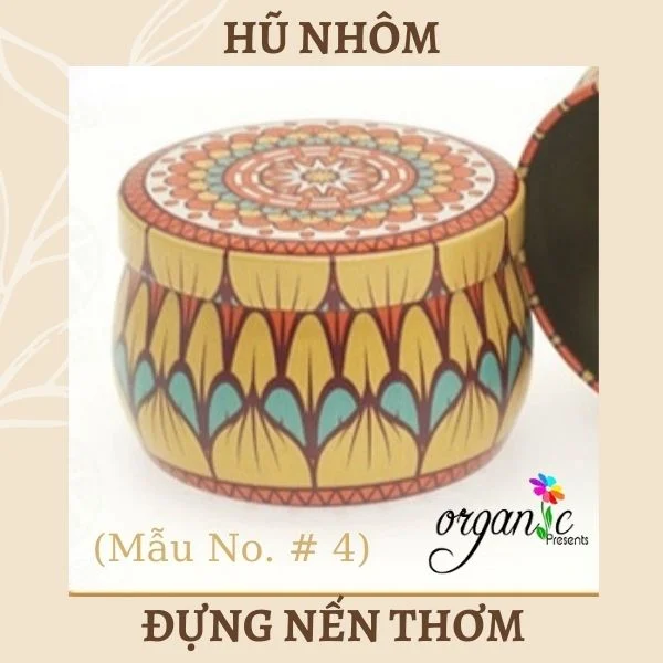 HŨ NHÔM ĐỰNG NẾN THƠM 100G (4 MẪU)