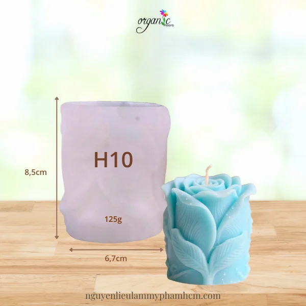 KHUÔN SILICONE HÌNH HOA HỒNG LỚN  (H10)