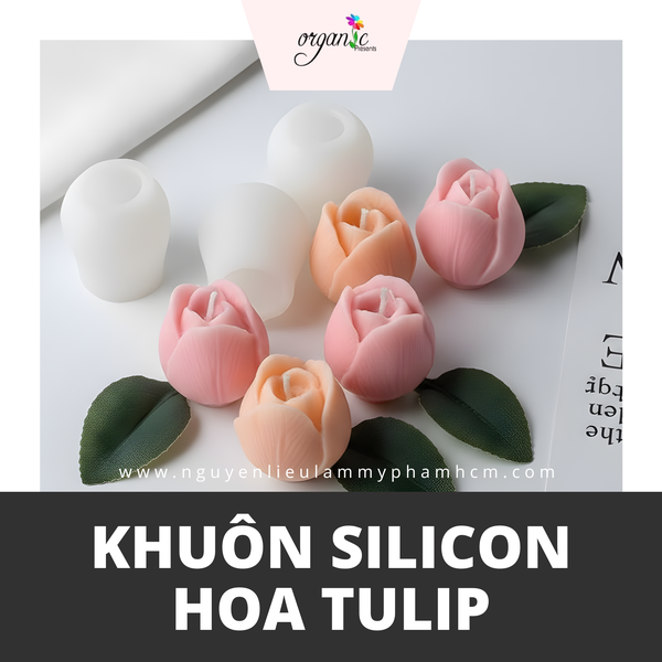 KHUÔN SILICON HOA TULIP 3 SIZE  (H20-M)