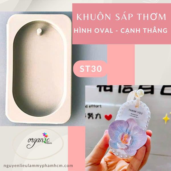 KHUÔN SÁP THƠM (HÌNH OVAL CẠNH THẲNG - ST30)