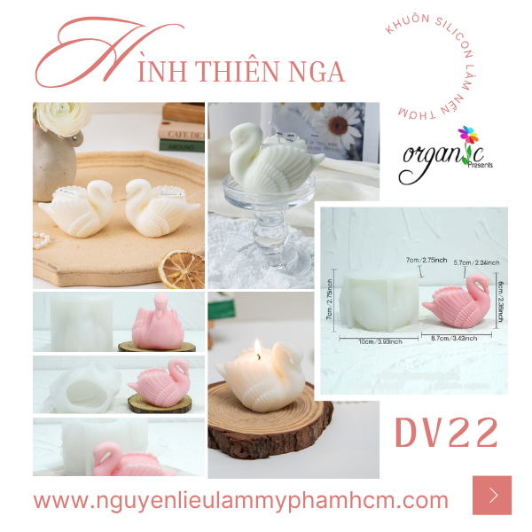 KHUÔN SILICON LÀM NẾN THƠM HÌNH THIÊN NGA (DV22)
