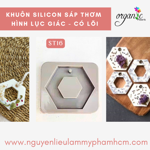 KHUÔN SÁP THƠM (HÌNH LỤC GIÁC CÓ LÕI - ST16)