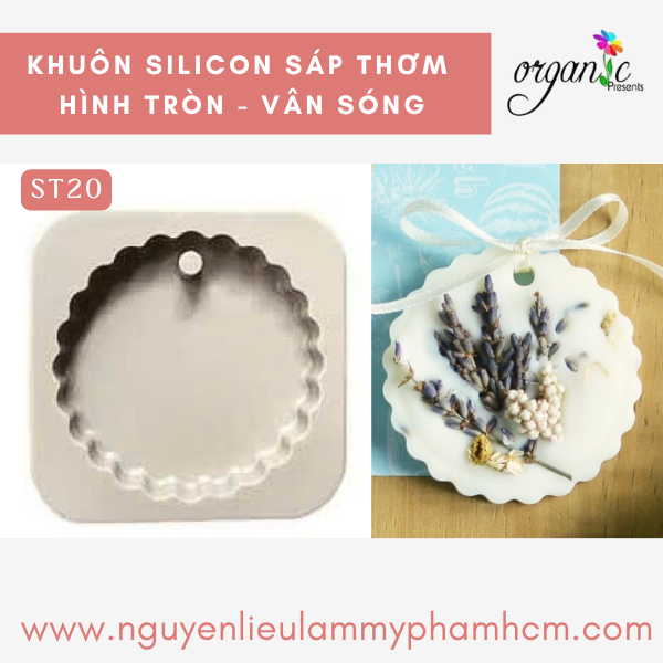 KHUÔN SÁP THƠM (HÌNH TRÒN VÂN SÓNG - ST20)