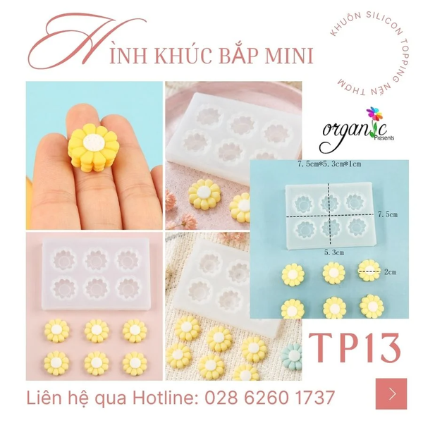 KHUÔN SILICON TOPPING HÌNH BÁNH KẸO, TRÁI CÂY, ĐỒ DECOR TRANG TRÍ