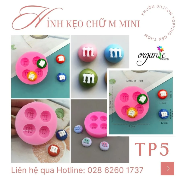 KHUÔN SILICON TOPPING HÌNH BÁNH KẸO, TRÁI CÂY, ĐỒ DECOR TRANG TRÍ