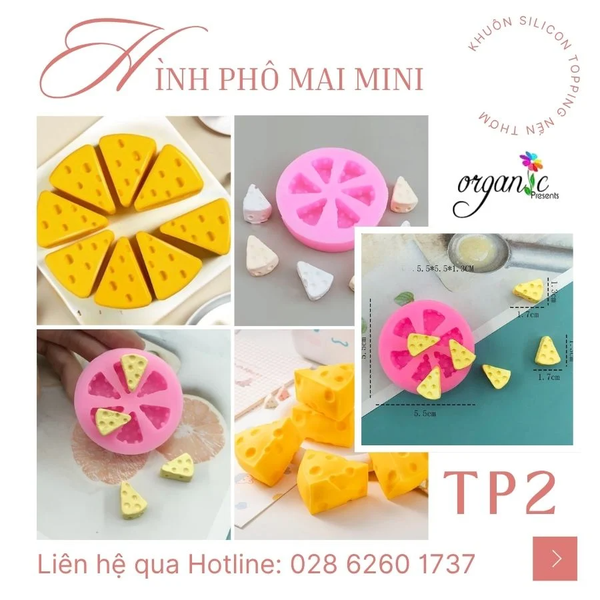 KHUÔN SILICON TOPPING HÌNH BÁNH KẸO, TRÁI CÂY, ĐỒ DECOR TRANG TRÍ