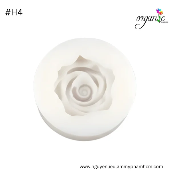KHUÔN SILICONE HÌNH HOA HỒNG (H4)