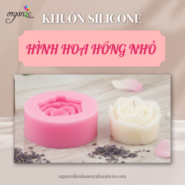 KHUÔN SILICONE HÌNH HOA HỒNG (H4)