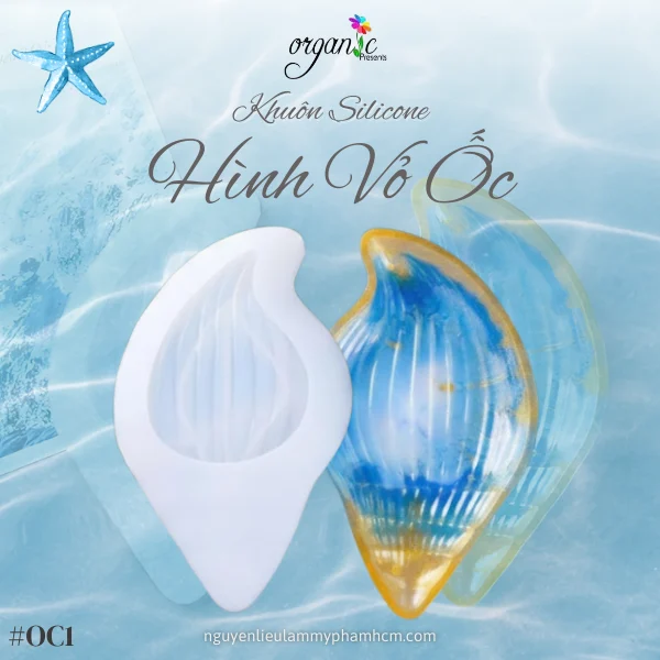 KHUÔN SILICONE LÀM THẠCH CAO HÌNH VỎ ỐC (OC1)