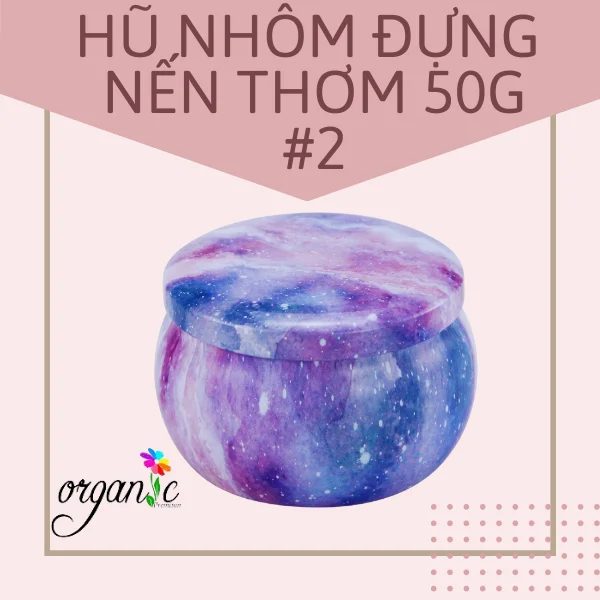 HŨ NHÔM ĐỰNG NẾN THƠM 50 G (5 MẪU)