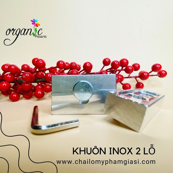 KHUÔN SON INOX 2 LỖ 12.1MM