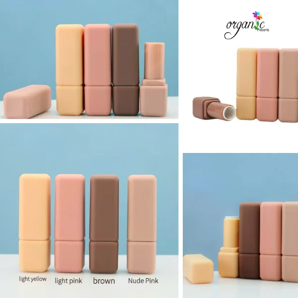 VỎ SON THỎI (VUÔNG NHÁM - NÂU NHẠT)
