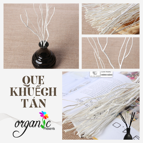 QUE KHUẾCH TÁN TINH DẦU (CÓ NHÁNH - MÀU TRẮNG)