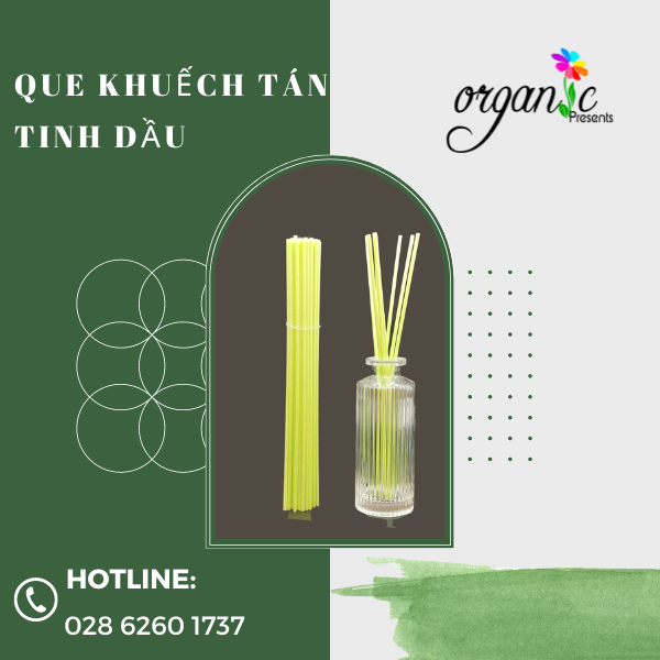 QUE KHUẾCH TÁN TINH DẦU (MÀU XANH) 