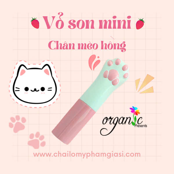 VỎ SON DƯỠNG MINI (CHÂN MÈO HỒNG)