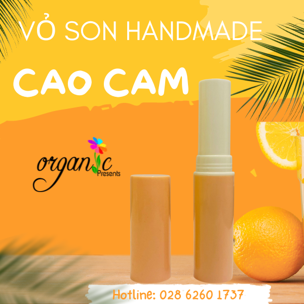 VỎ SON HANDMADE (CAO XANH CAM) 