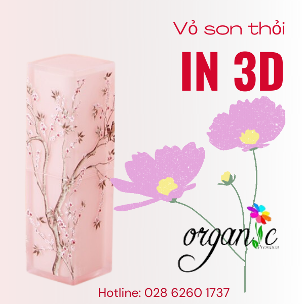 VỎ SON HANDMADE (IN 3D - MÀU HỒNG HOA NHỎ MÀU HỒNG)