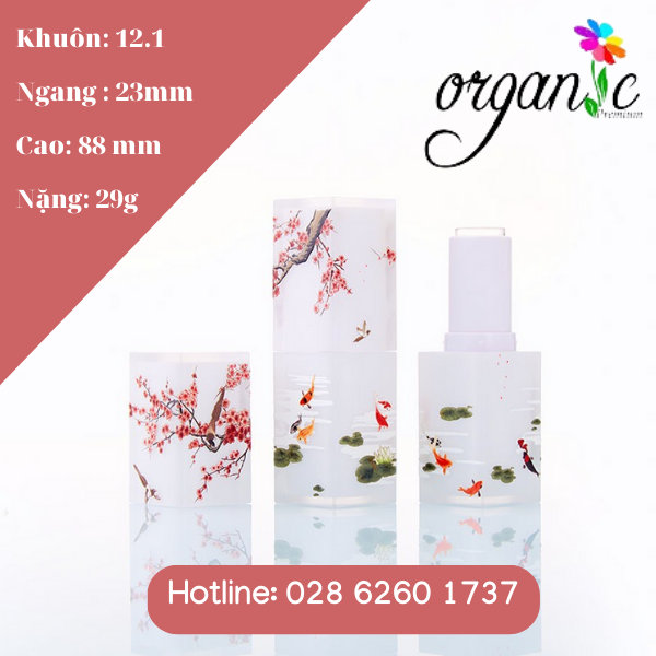 VỎ SON HANDMADE (IN 3D - MÀU TRẮNG CÁ CẢNH)