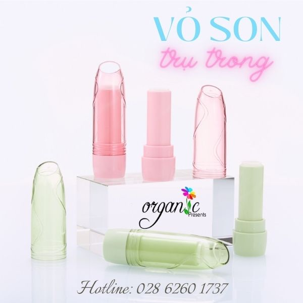 VỎ SON HANDMADE (TRỤ TRONG - MÀU HỒNG)