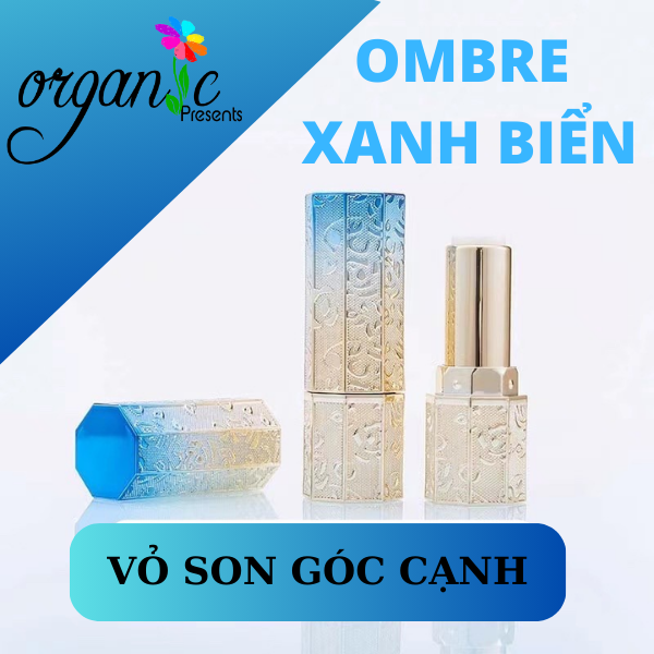 VỎ SON HANDMADE (GÓC CẠNH - OMBRE XANH BIỂN)