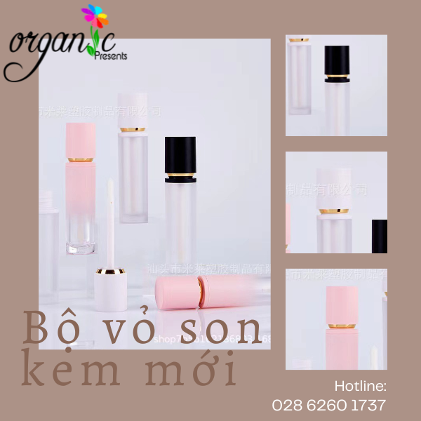 VỎ SON KEM (TRỤ MỜ - NẮP ĐEN)