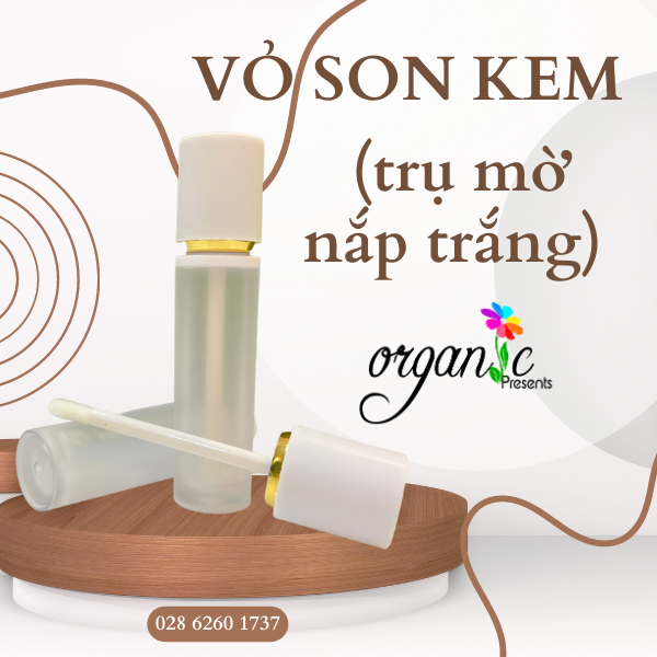 VỎ SON KEM (TRỤ MỜ - NẮP TRẮNG) 