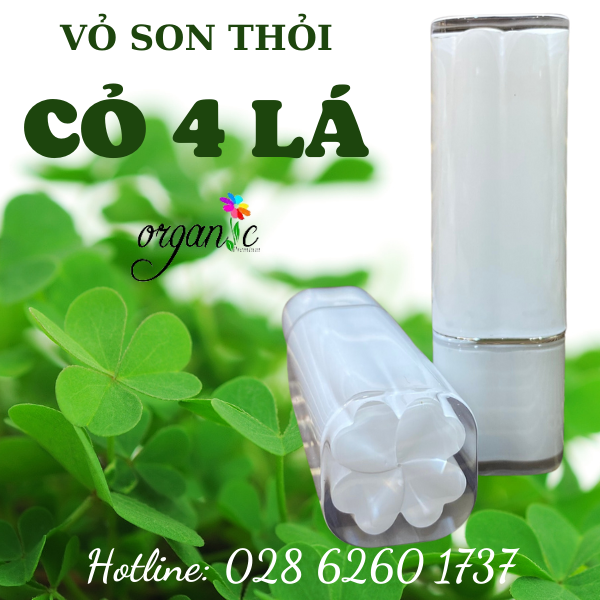 VỎ SON HANDMADE (CỎ 4 LÁ)