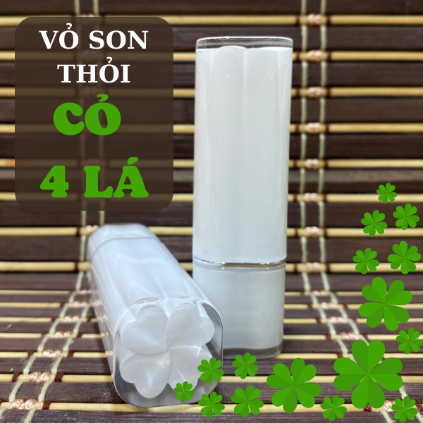 VỎ SON HANDMADE (CỎ 4 LÁ)