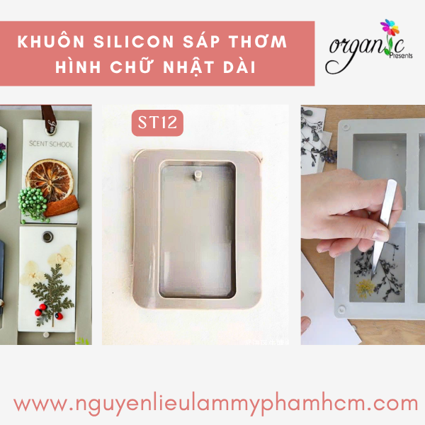 KHUÔN SÁP THƠM (HÌNH CHỮ NHẬT - ST12)