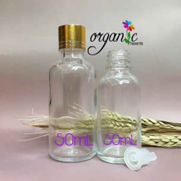 CHAI TINH DẦU NẮP VẶN 50ML (TRONG NẮP VÀNG)