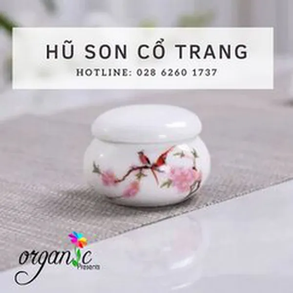 HŨ SON CỔ TRANG (MÀU TRẮNG)