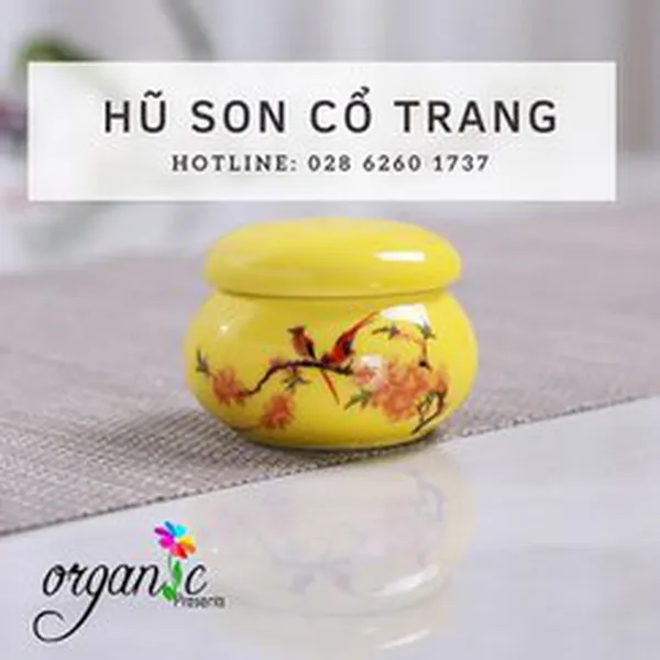 HŨ SON CỔ TRANG (MÀU VÀNG)