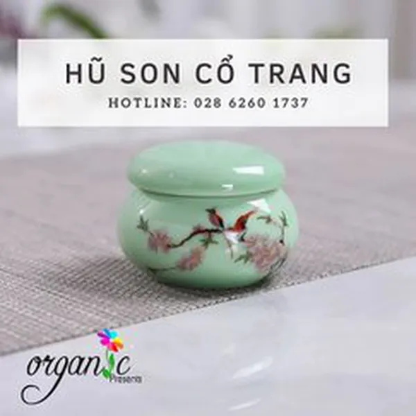 HŨ SON CỔ TRANG (MÀU XANH)