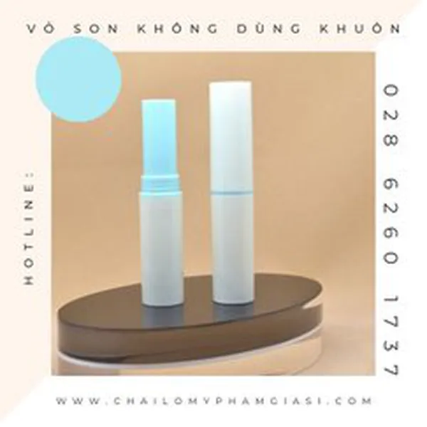VỎ SON HANDMADE (CAO XANH BIỂN NẮP ĐỤC)