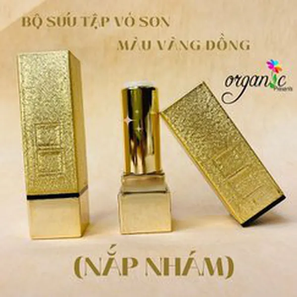 VỎ SON HANDMADE (VÀNG ĐỒNG NẮP NHÁM)