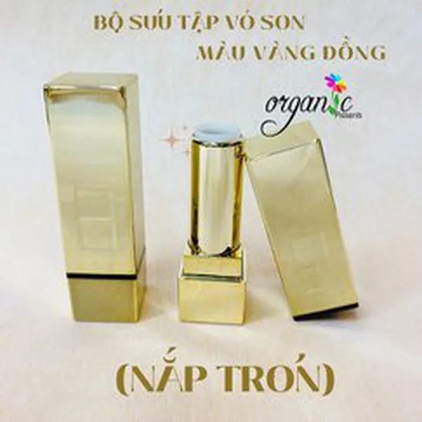 VỎ SON HANDMADE (VÀNG ĐỒNG NẮP TRƠN)
