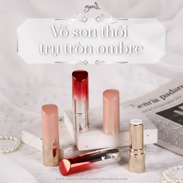 VỎ SON THỎI (TRỤ TRÒN - OMBRE ĐỎ)
