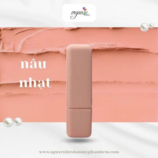VỎ SON THỎI (VUÔNG NHÁM - NÂU NHẠT)