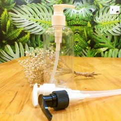 CHAI 300 ML TRONG VÒI NHẤN TRẮNG