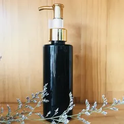 CHAI VÒI NHẤN VÀNG CÓ CHỐT 150ML (TRỤ ĐEN)