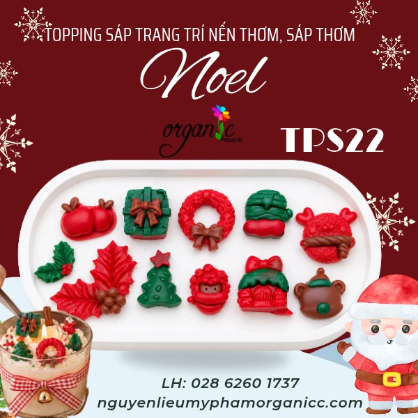 TOPPING SÁP TRANG TRÍ NẾN THƠM (NOEL - TPS22)